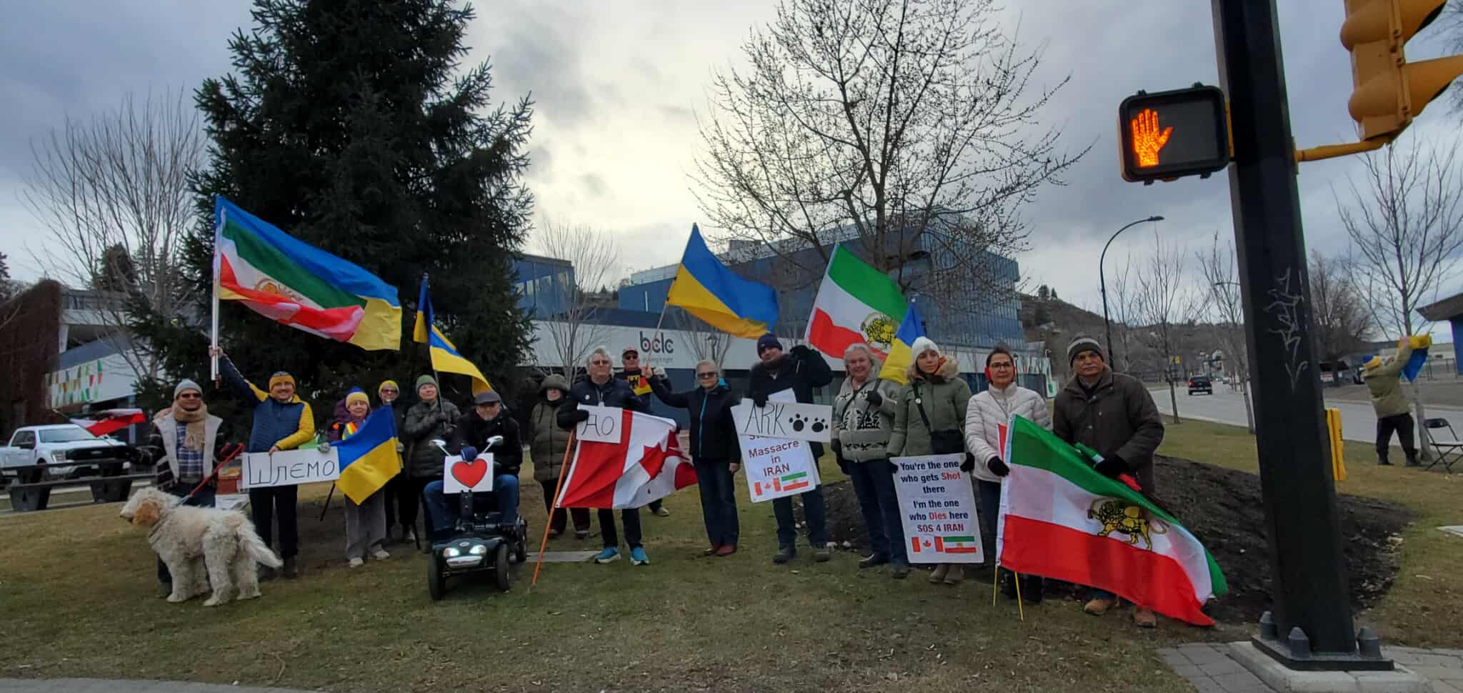Three Flags, One Message: